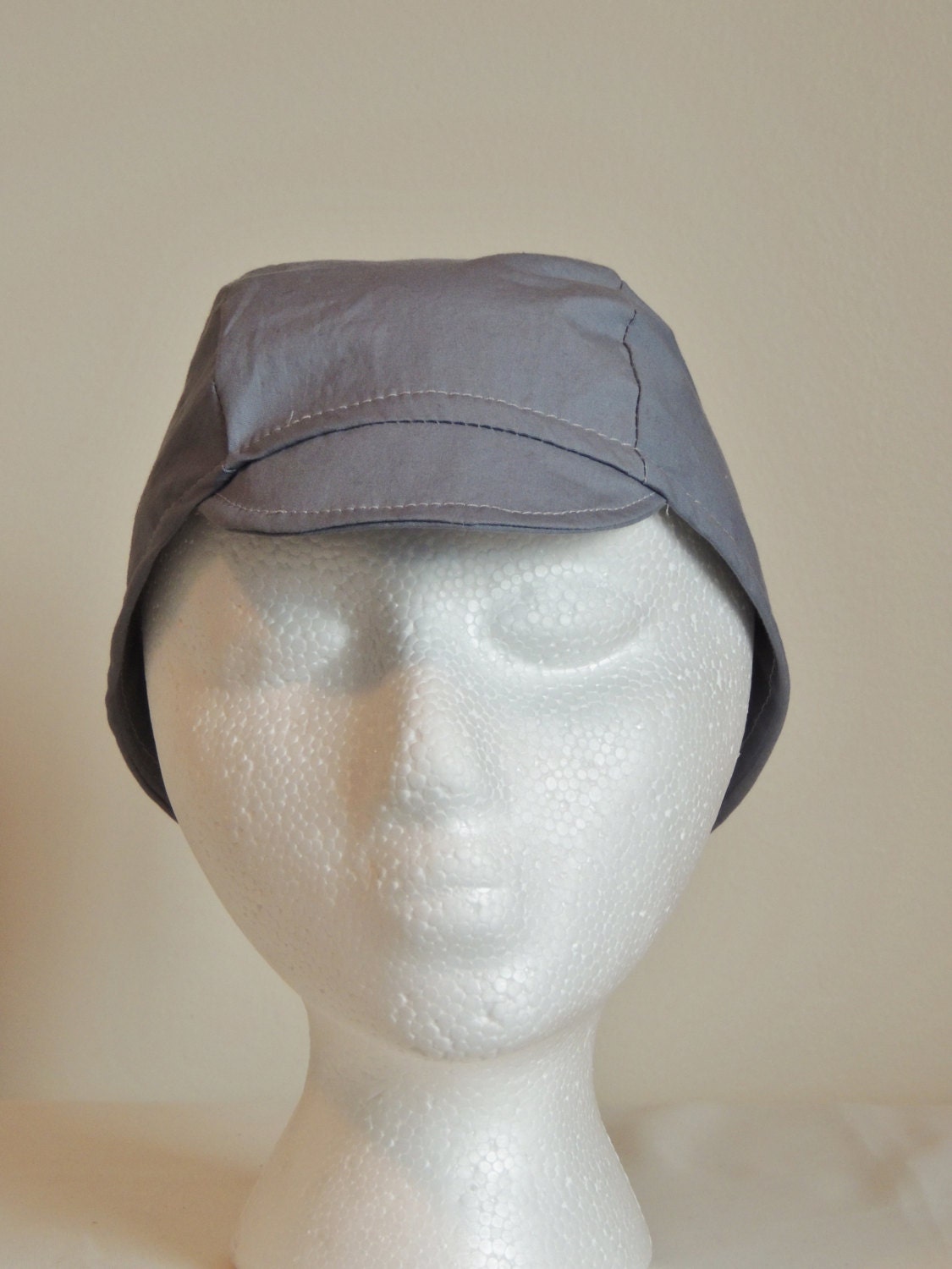 Men's Short Brim Hat Size Medium / Blue Cycling Hat