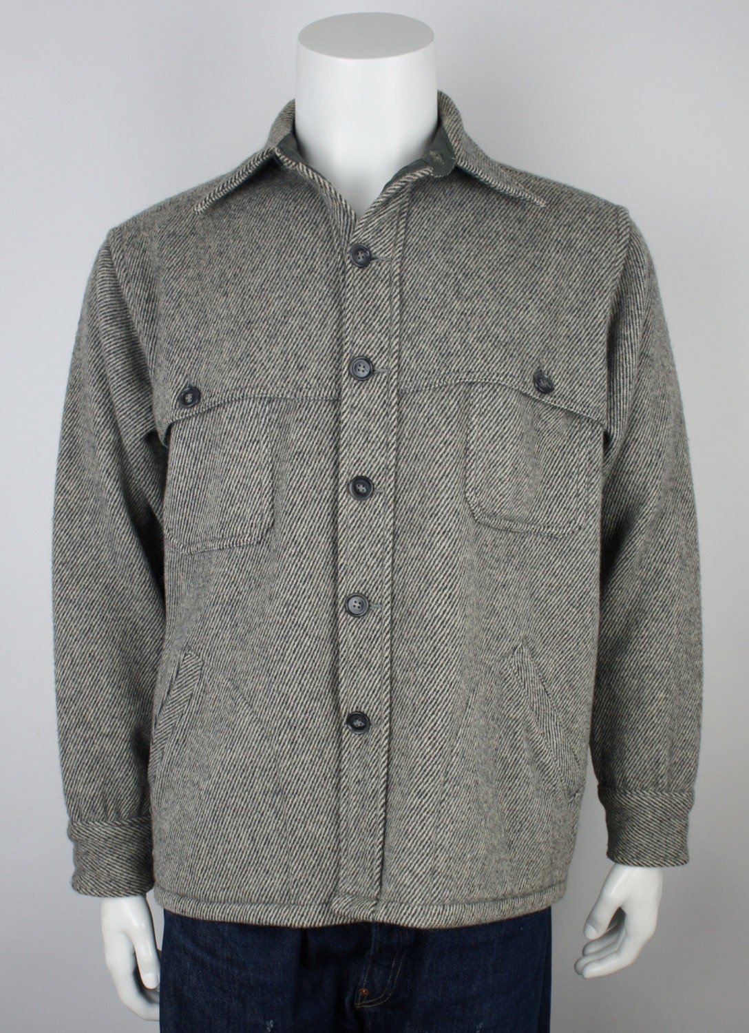 Vintage Woolrich Wool CPO Jacket size XL by foundationvintage
