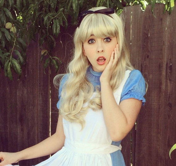 Alice In Wonderland Blonde Bang Wig 