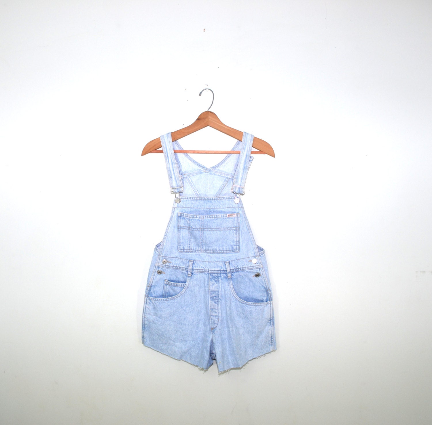 Vintage Denim Short Overalls Bib Overalls 80s Guess Overalls