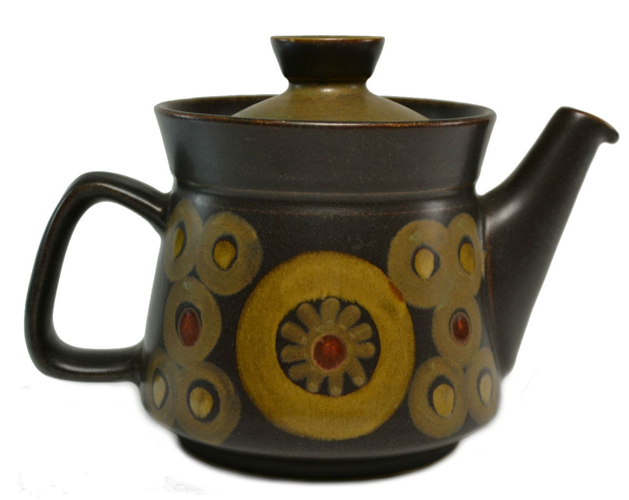 Large Teapot Arabesque by Denby Vintage English 1960s