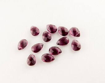 Faceted Garnet Briolettes (7x9mm)
