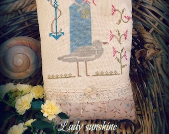 Lady Sunshine" cross stitch pattern primitive x stitch"