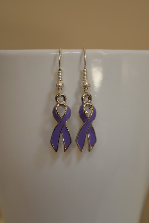 All Cancer Ribbon Awareness Earrings by JewelsofHopebyJess on Etsy