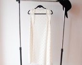 Cotton crochet VEST ~ Vintage inspired lace vest ~ Boho vest ~ Cover up ~ Crochet jacket ~ Crochet blouse ~ Gift for her ~ Bohemian vest