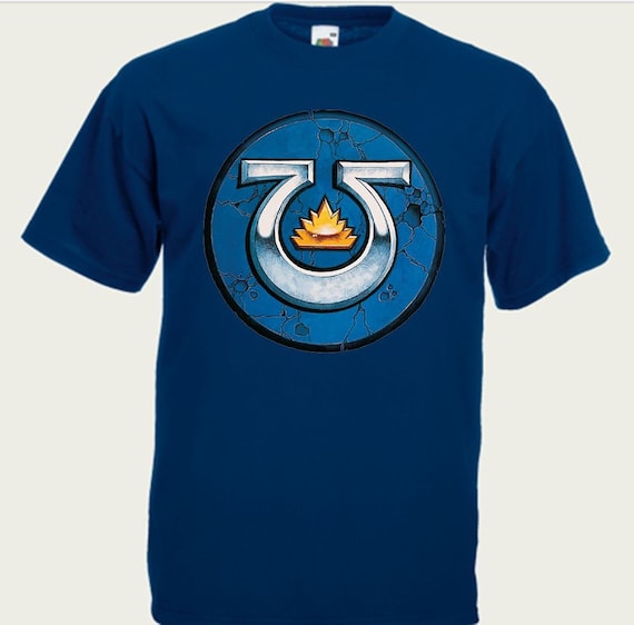 Warhammer T-Shirt Ultramarines Logo Geek by ModLoveVintageshop