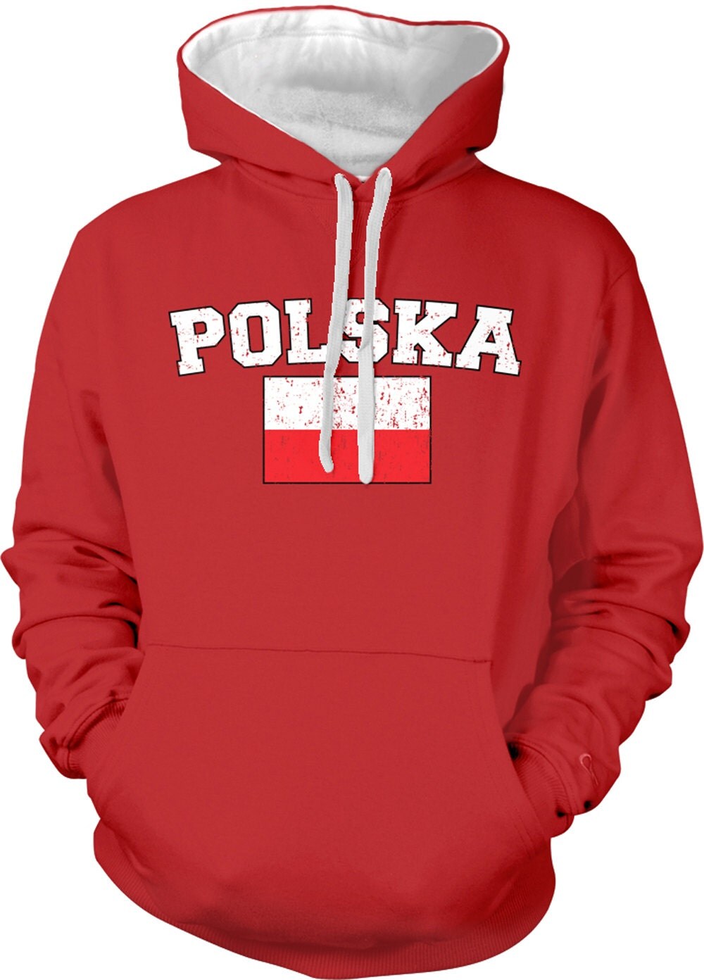 POLSKA Country Flag Sweatshirt Polish Pride Poland Flag