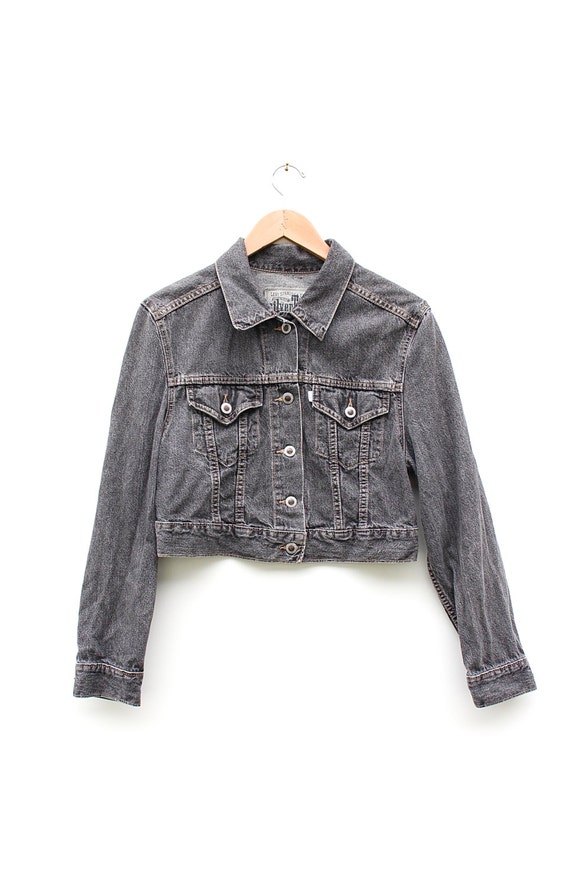 levis crop denim jacket