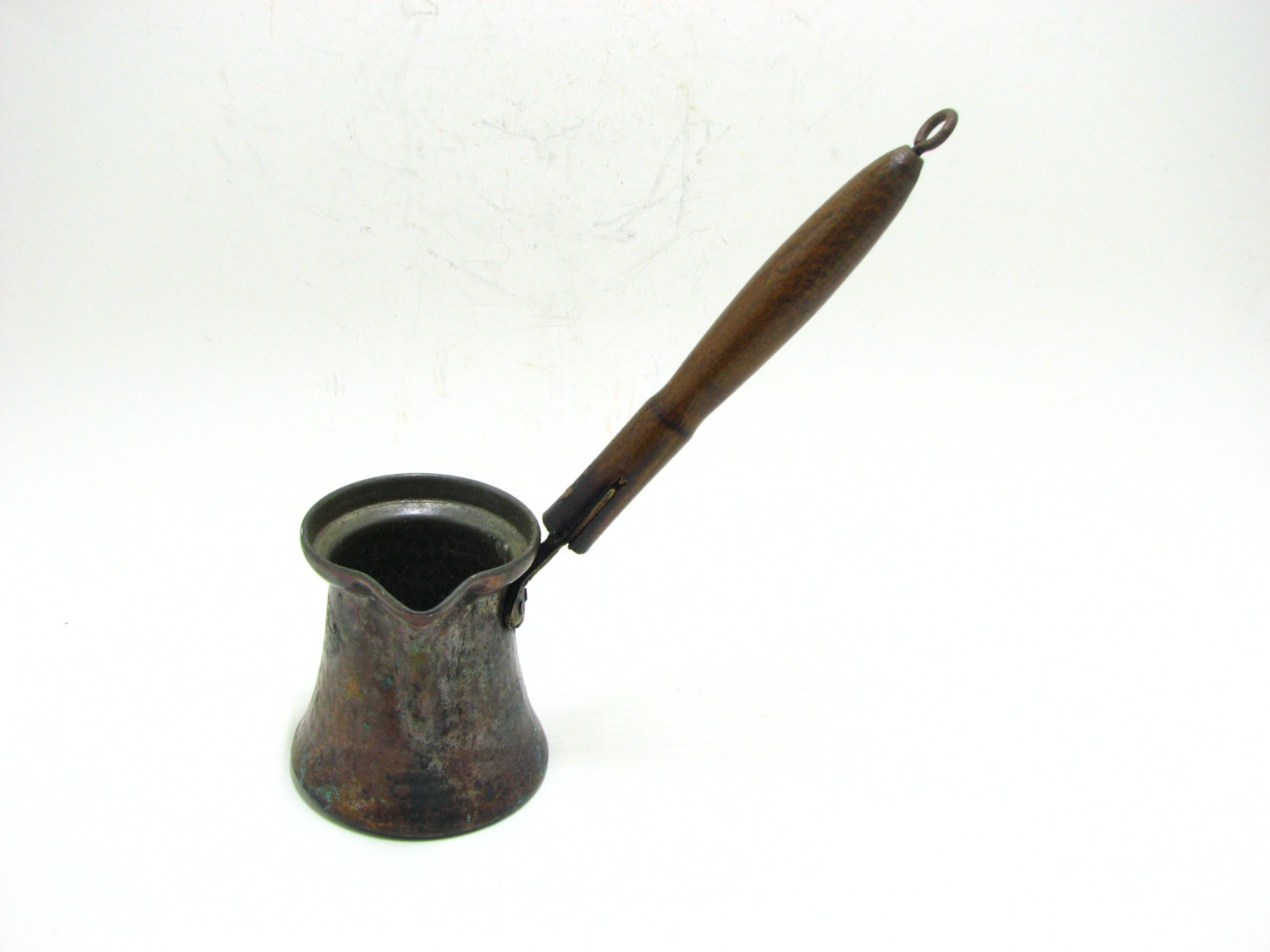 Vintage Ottoman Turkish Coffee Pot CEZVE / Old Look Wooden