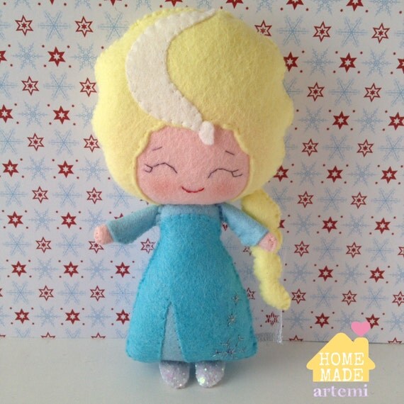 elsa felt doll