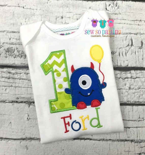 1st birthday monster shirt