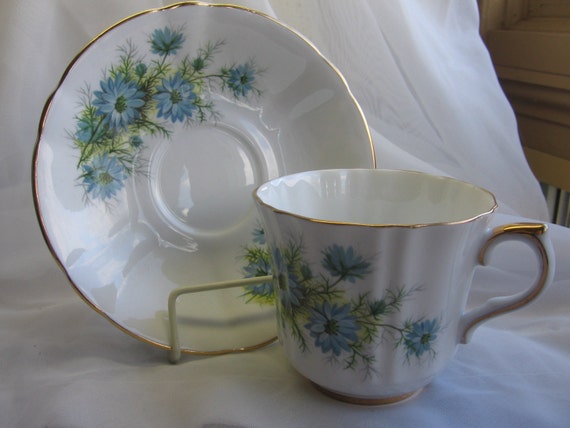 LONDON China  & Saucer cups  England buy Bone Vintage london Cup  Tea   ROYAL  tea BLUE vintage