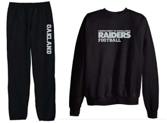 raiders men's sweatpants