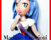 Necklace "Diana" 3D ooak