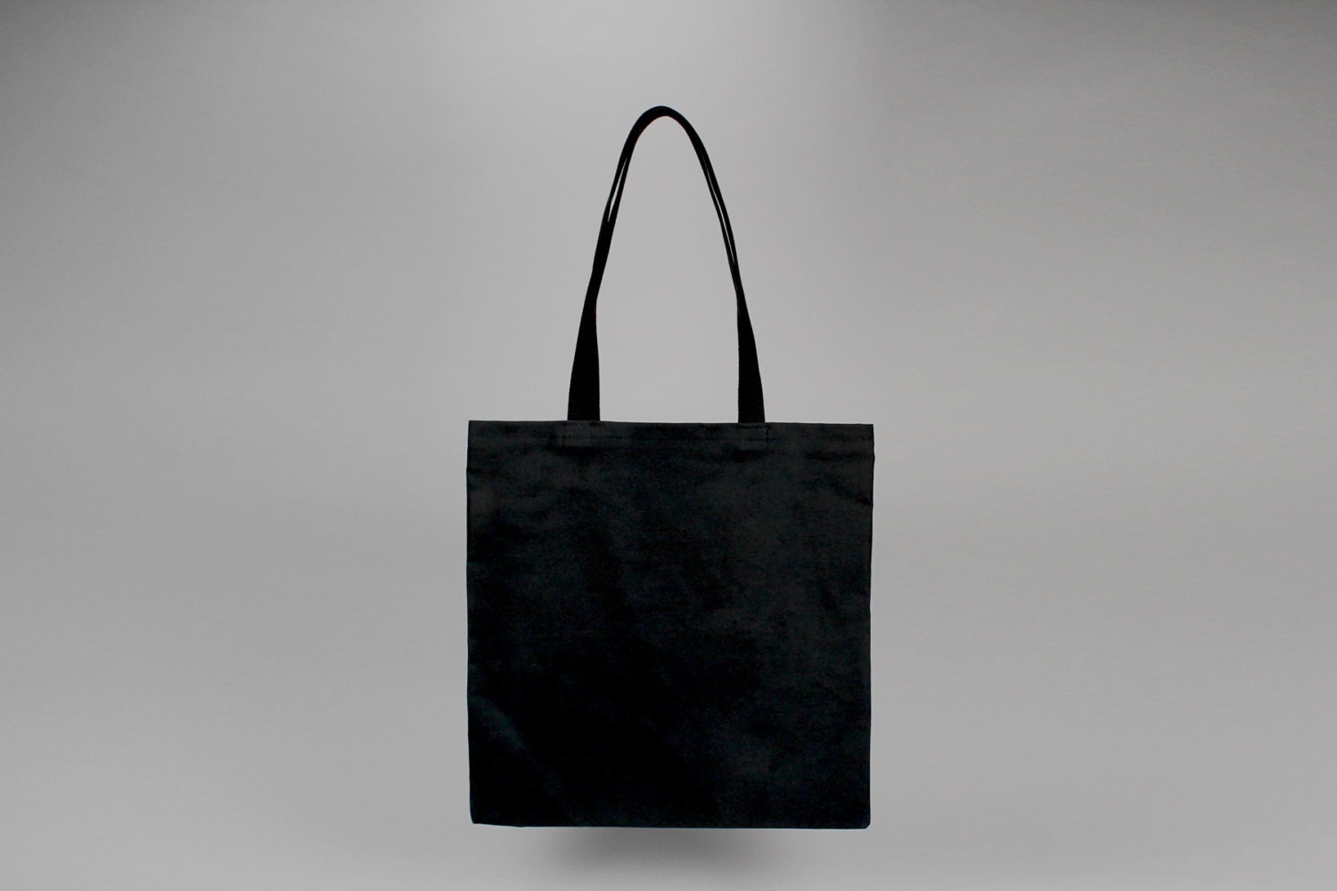 The Standard Tote // Black WAXED Canvas Tote Bag