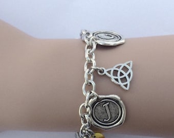 Outlander Jewelry, Themed Charm Bracelet, Christmas Gift for Her