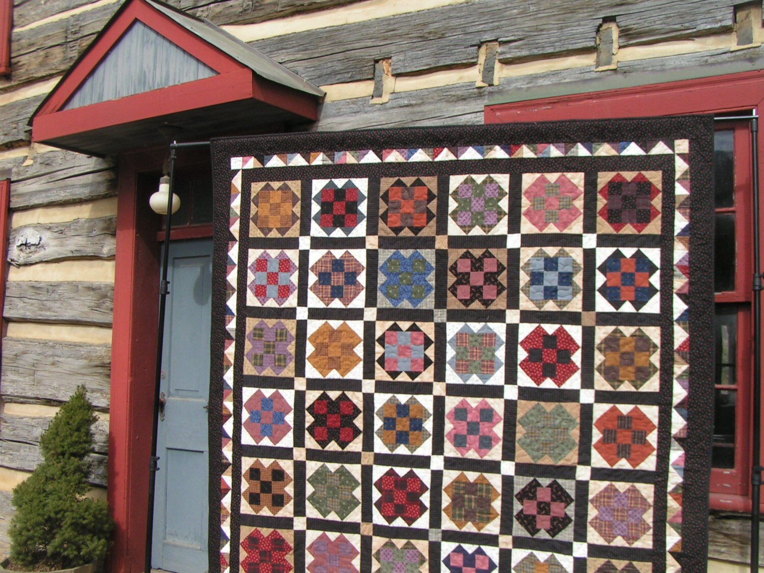 Civil War Reproduction Fabrics Pin Money Quilt by