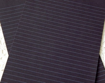 Black writing paper