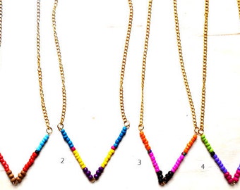 Seed Bead Chain Necklace