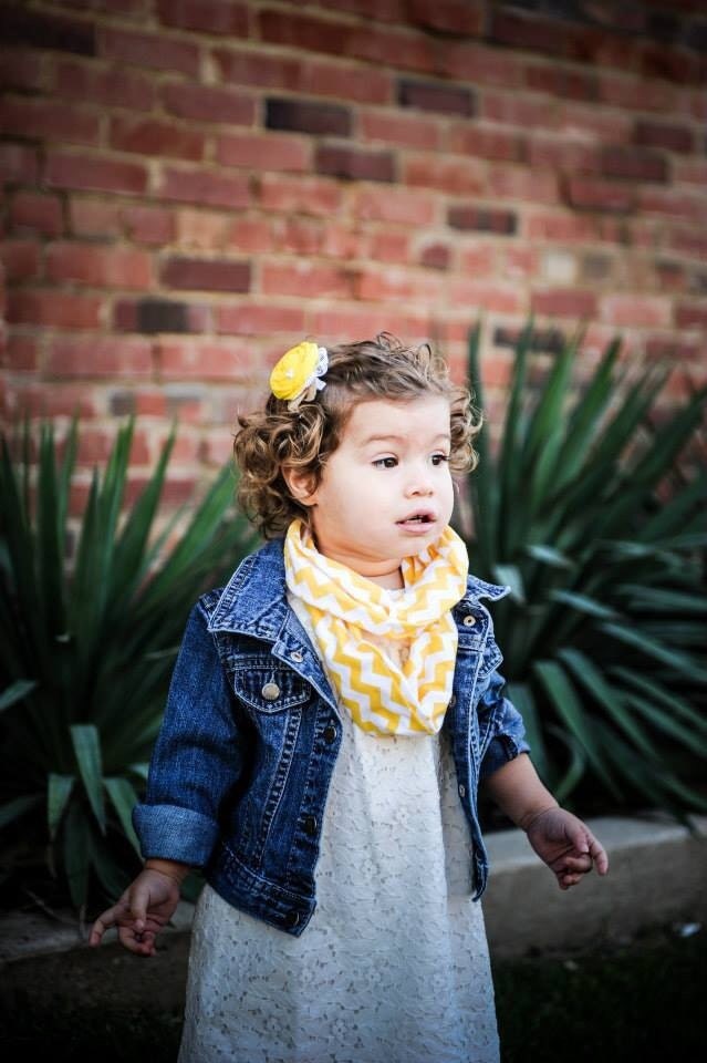 Chevron infinity scarf toddler girl boy scarf ANY COLOR blue