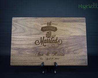 Personalized Cutting Board, Custom Laser Engraved Cutting Board, Wedding Gift, Anniversary Gift, Housewarming Gift