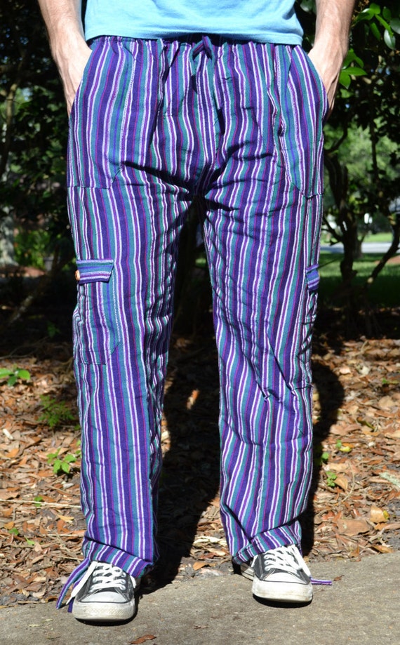 striped hippie pants