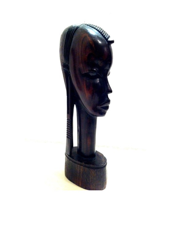 hand carved wooden african figures
