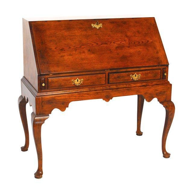 Queen Anne Secretary Writing Desk w/ Cabriole Legs