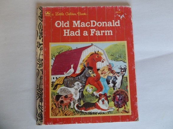 Vintage 1993 a Little Golden Book Old MacDonald by BabisTreasures