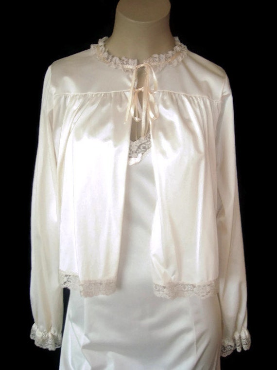 Vintage Bed Jacket and Nightgown Vintage Negligee Edwardian