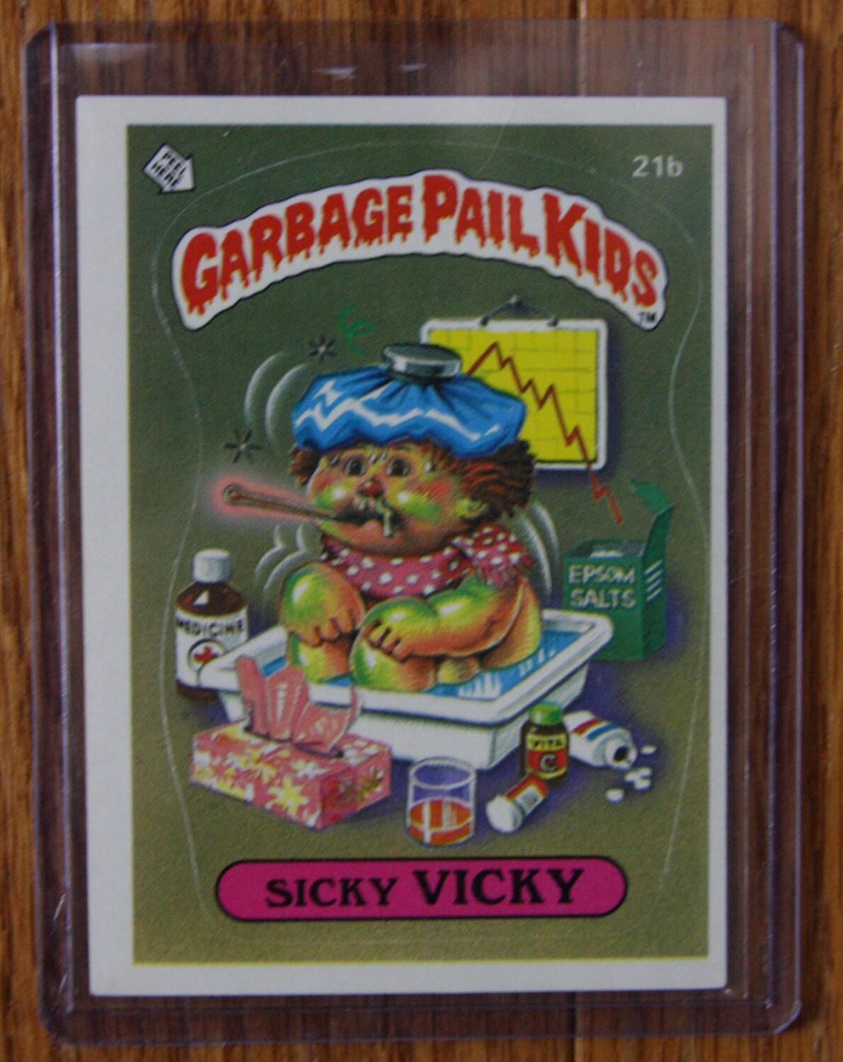 1985 Garbage Pail Kids Series 1 Sticker Sicky by VintageToyStore