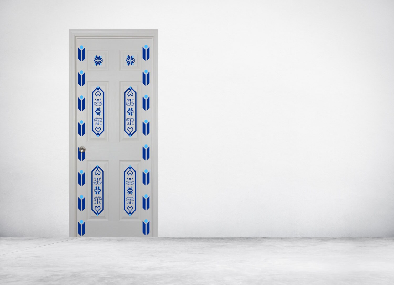 Elsa Style Door Decal sticker. Princess/Girl's Room