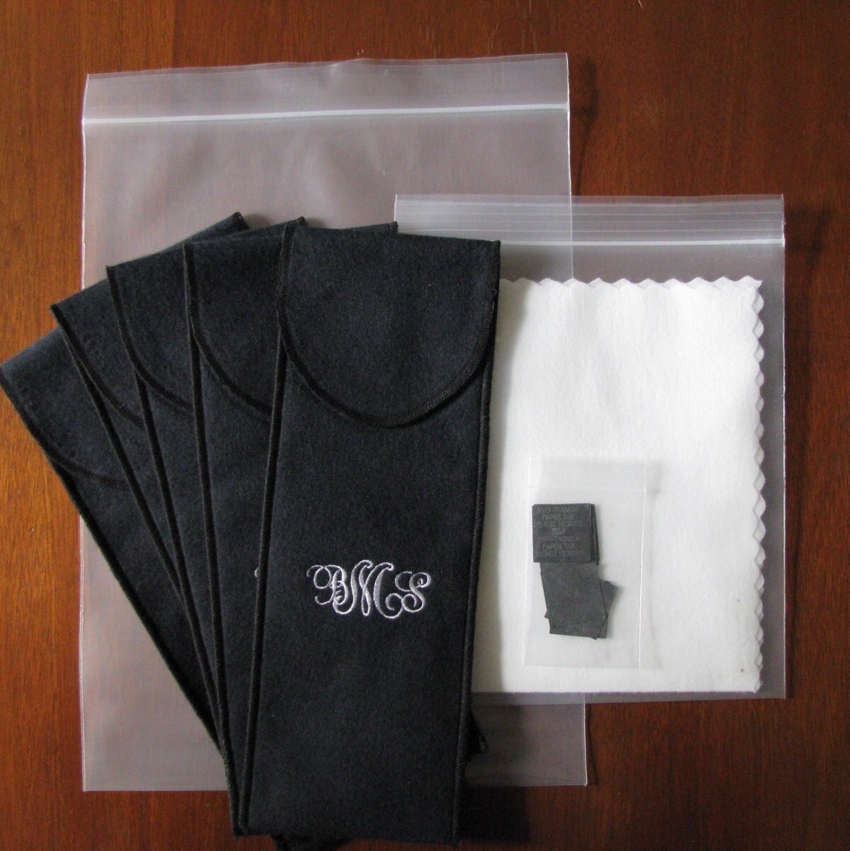 Anti Tarnish Sterling Silver Flatware Storage Bag 3 1/2