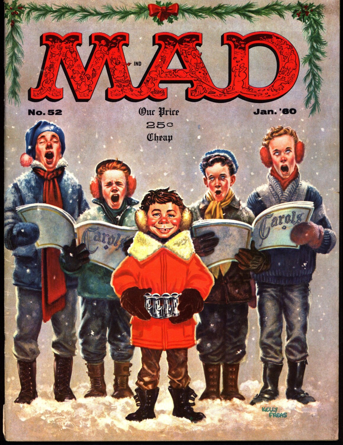 MAD MAGAZINE 52 1960 What Me Worry CHRISTMAS Alfred E Neuman