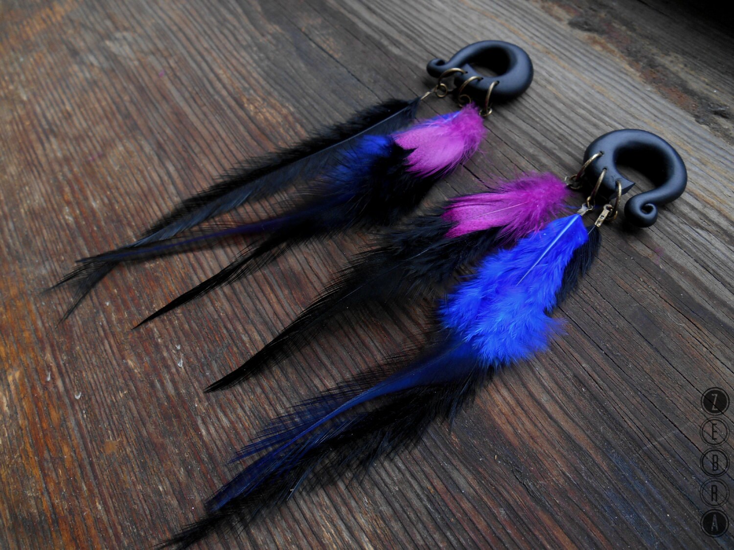 Tribal feathers plugs gaugeshook feather gaugesplug