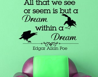 a dream edgar allan poe meaning