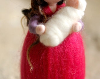 Mamy, Waldorf inspired tale, wool