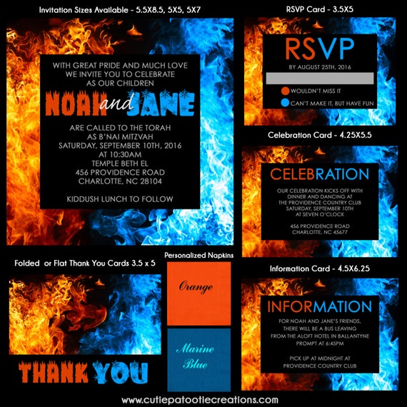 Fire And Ice Themed Invitations 7