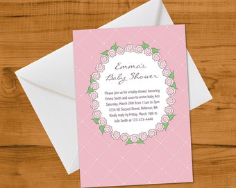 Popular items for rose baby shower on Etsy