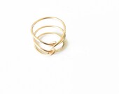 CRISS CROSS Gold Filled Ring Index Ring Mid Finger Ring For Women