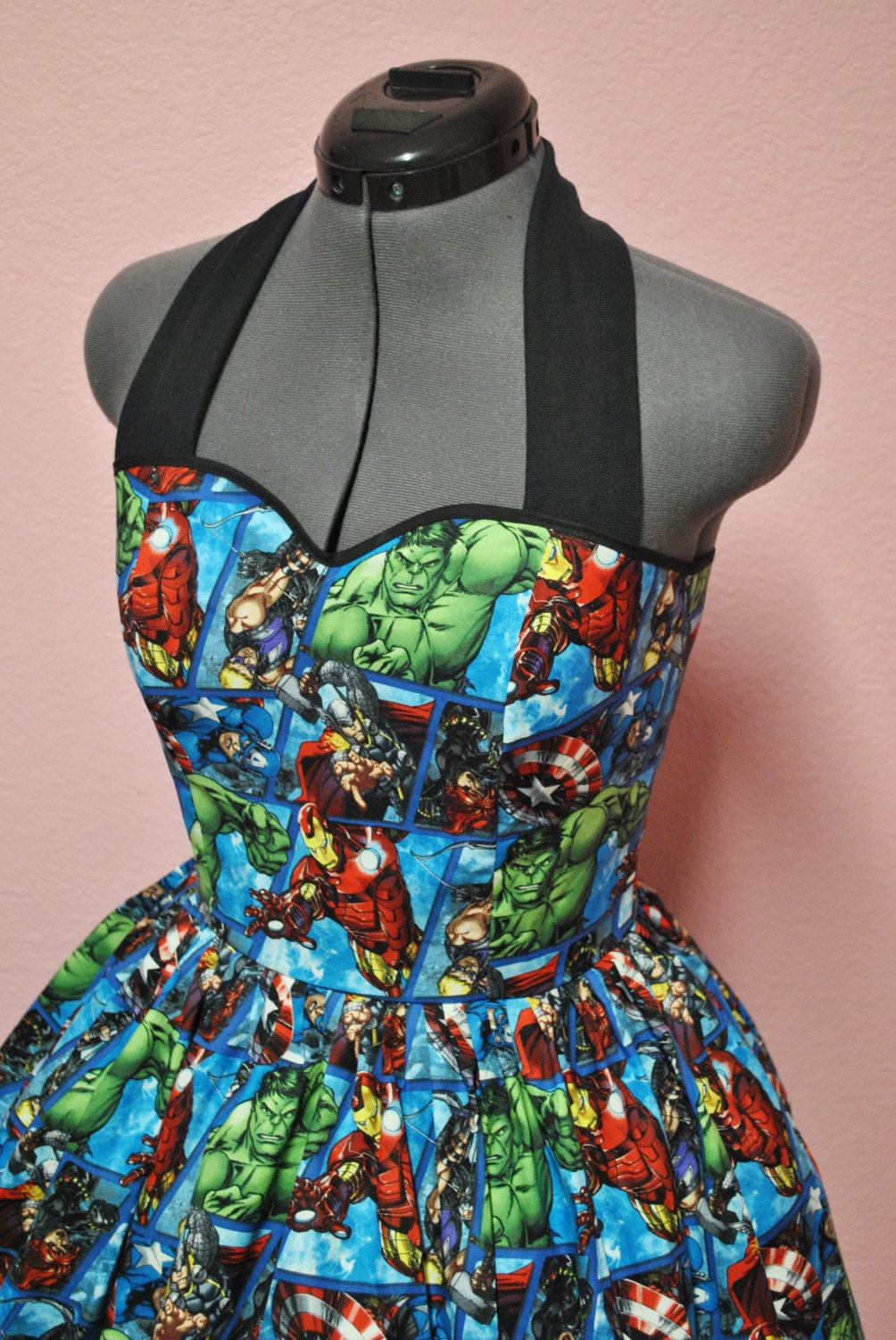 Marvel Avengers Grid Comic Dress by CakeShopCouture on Etsy