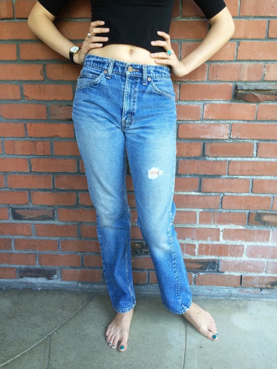 Vintage LEVIS 505 Jeans 28 Waist High Waist Mom by HuntedFinds