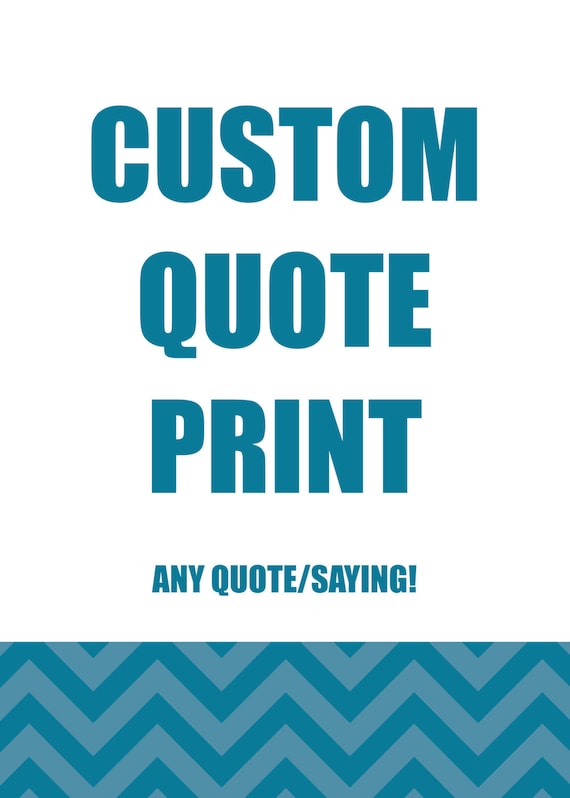 Custom Quote Gift Personalized Canvas Print Ready to Hang Wall