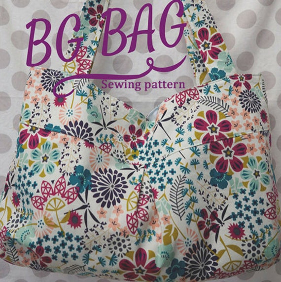 BG Bag PDF Sewing Pattern handbag and Beach Bag sizes