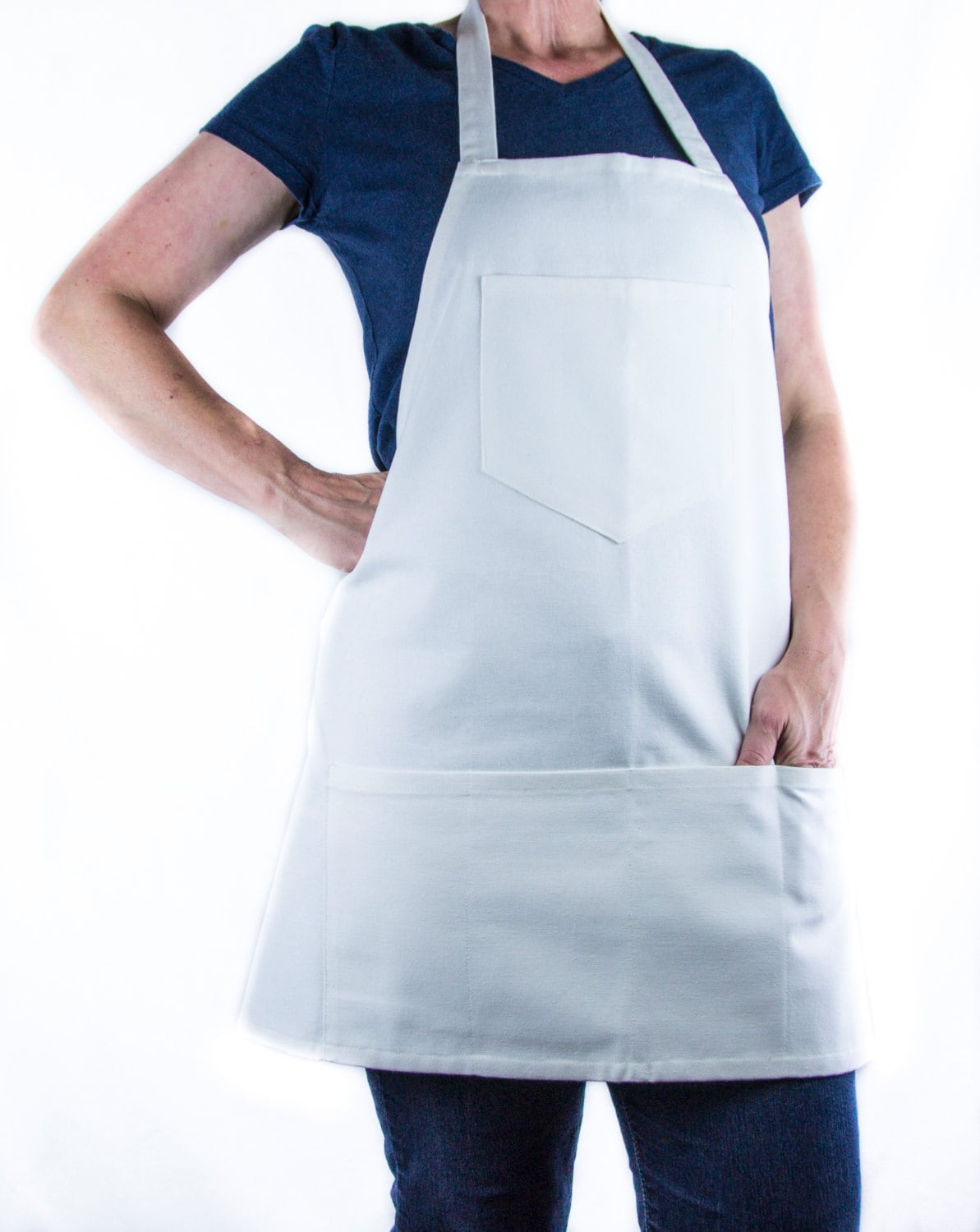 Men's White Apron FULL