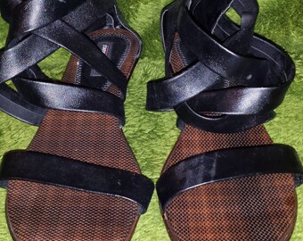 Strappy Gladiator Wedged Sandals