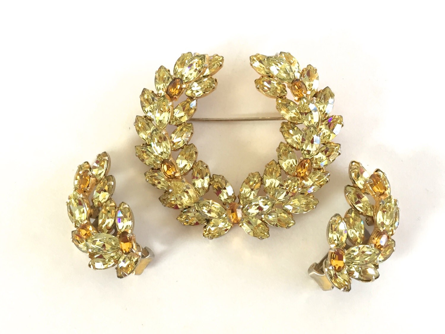 CHRISTIAN DIOR by KRAMER Crystal Rhinestone by benjiboyvintage