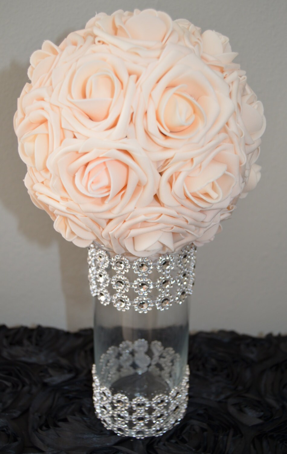 Luxury Wedding Rhinestone CENTERPIECE VASE by KimeeKouture on Etsy