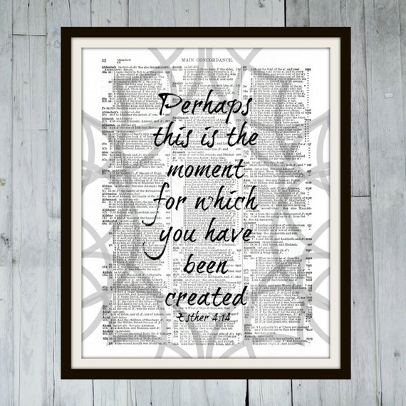 Perhaps this is the moment for which you have been by BookWords