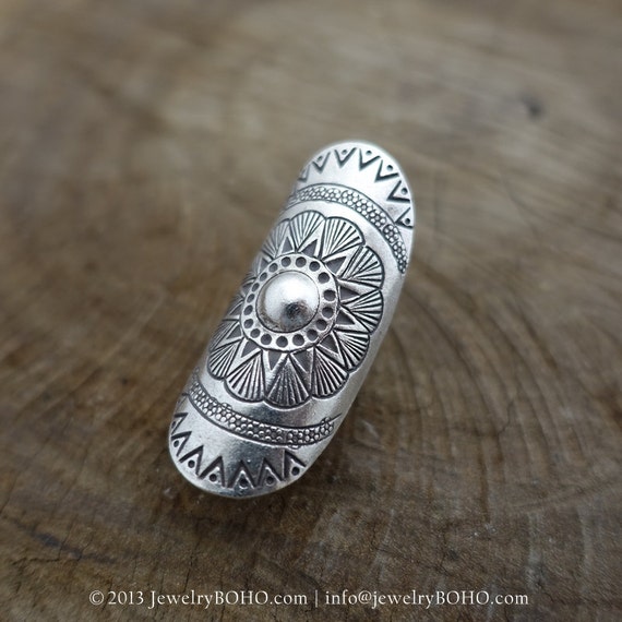 BOHO 925 Silver Ring-Gypsy Hippie Ring,Bohemian style,Statement Ring ...